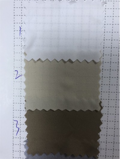 SX-DY 521010 50D milk silk polyester stretch frame Specification: 160CM Gram weight: 100G Composition: 88T 12SP ultra-thin sports cloth front view